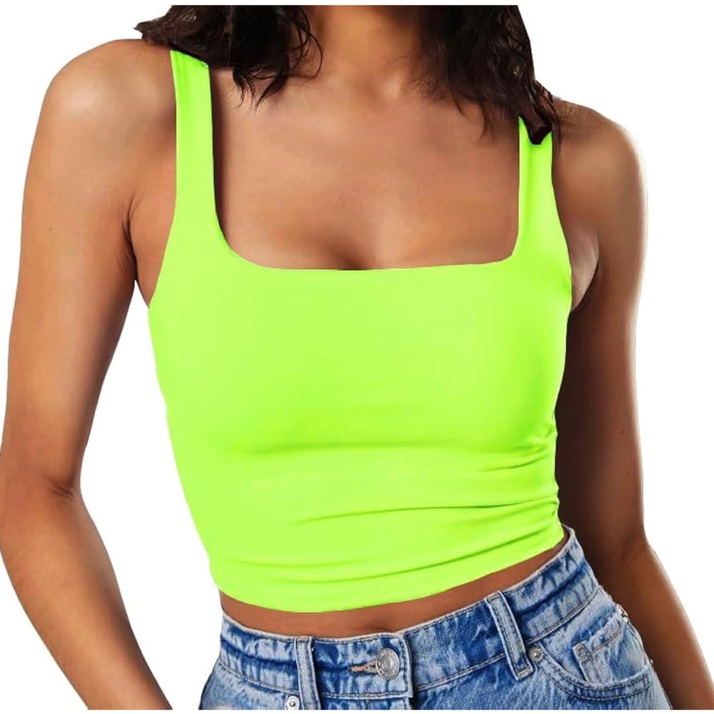 Amazon Neon Green Women's Tank Top